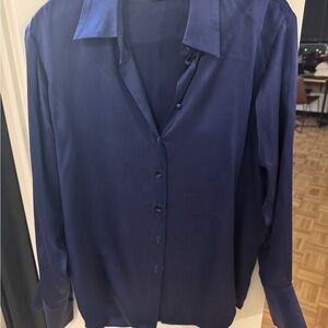 The Kooples Silk Blue Shirt